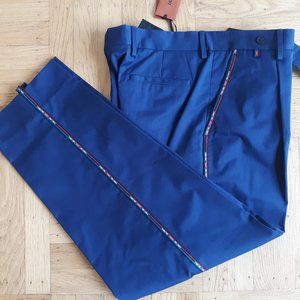Missoni EU 50 Blue Gabardine Trousers NWT